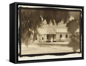 One pump Gas Station, Australia-Theo Westenberger-Framed Stretched Canvas