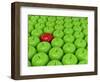 One Red Apple On A Background Of Green Apples-Maestriadiz-Framed Art Print