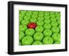 One Red Apple On A Background Of Green Apples-Maestriadiz-Framed Art Print