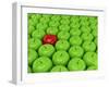 One Red Apple On A Background Of Green Apples-Maestriadiz-Framed Art Print