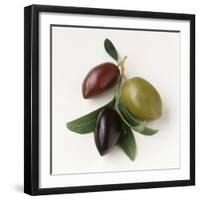 One Red, One Green and One Black Olive-Luzia Ellert-Framed Photographic Print