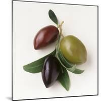 One Red, One Green and One Black Olive-Luzia Ellert-Mounted Photographic Print