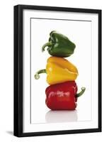 One Red, One Yellow and One Green Pepper, Stacked-Dieter Heinemann-Framed Photographic Print