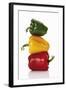 One Red, One Yellow and One Green Pepper, Stacked-Dieter Heinemann-Framed Photographic Print