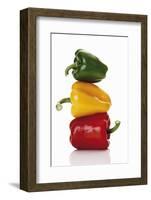 One Red, One Yellow and One Green Pepper, Stacked-Dieter Heinemann-Framed Photographic Print