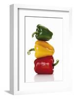 One Red, One Yellow and One Green Pepper, Stacked-Dieter Heinemann-Framed Photographic Print