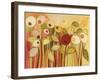 One Red Posie-Jennifer Lommers-Framed Giclee Print