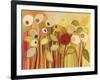 One Red Posie-Jennifer Lommers-Framed Giclee Print