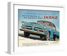 One Ride Will Tell You Dodge-null-Framed Art Print