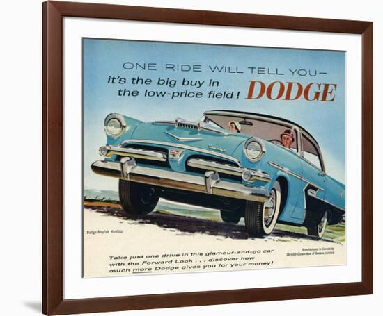 One Ride Will Tell You Dodge-null-Framed Art Print