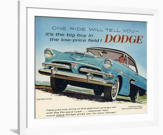 One Ride Will Tell You Dodge-null-Framed Art Print