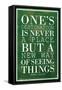 One's Destination Henry Miller Quote-null-Framed Stretched Canvas