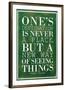 One's Destination Henry Miller Quote-null-Framed Art Print