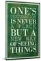 One's Destination Henry Miller Quote-null-Mounted Poster
