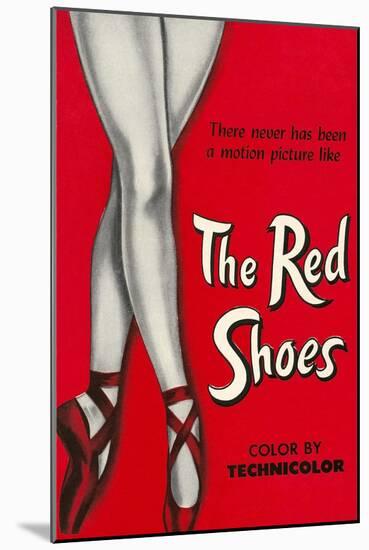 One-Sheet for the Red Shoes-null-Mounted Art Print