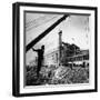 One Side of the War Department While Undergoing Construction-null-Framed Photographic Print