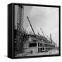 One Side of the War Department While Undergoing Construction-null-Framed Stretched Canvas