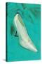 One Silver High-Heeled Shoe-null-Stretched Canvas