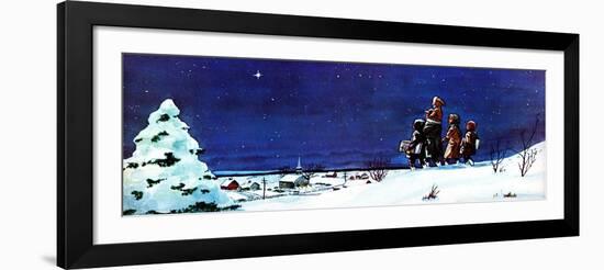 One Snowy Christmas - Jack & Jill-Leonard Vosburgh-Framed Giclee Print