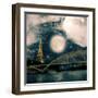 One Starry Night in Paris-Paula Belle Flores-Framed Art Print