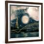 One Starry Night in Paris-Paula Belle Flores-Framed Art Print