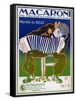 One-Step for Accordeon or Piano-Jan Du Mon-Framed Stretched Canvas