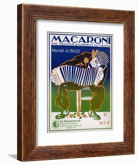 One-Step for Accordeon or Piano-Jan Du Mon-Framed Art Print