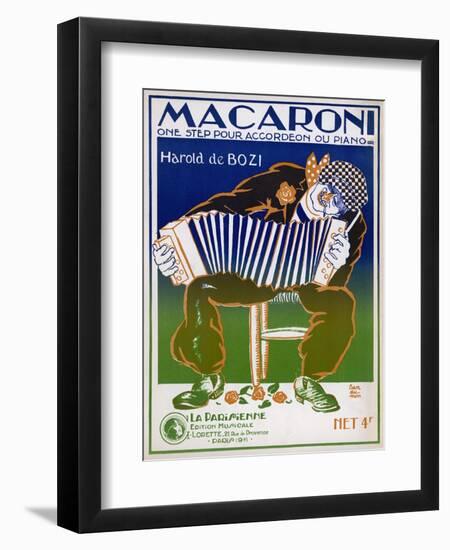 One-Step for Accordeon or Piano-Jan Du Mon-Framed Art Print