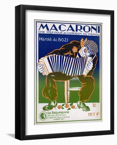 One-Step for Accordeon or Piano-Jan Du Mon-Framed Art Print