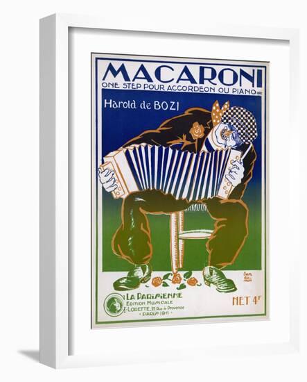 One-Step for Accordeon or Piano-Jan Du Mon-Framed Art Print