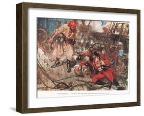 One Stephenson...Bade Him Stand Up and Fight Like a Man, Illustration from-A.D. McClintock-Framed Giclee Print