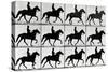 One Stride in Eleven Phases, 1881, Illustration from 'Animals in Motion' by Eadweard Muybridge,…-Eadweard Muybridge-Stretched Canvas