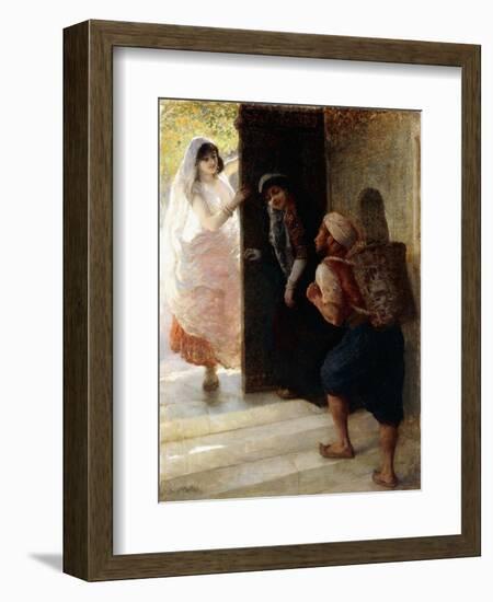 One Thousand and One Nights, the Porter of Bagdad, C.1900-Edwin Lord Weeks-Framed Giclee Print