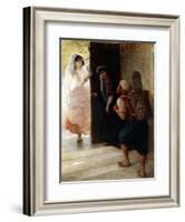 One Thousand and One Nights, the Porter of Bagdad, C.1900-Edwin Lord Weeks-Framed Giclee Print