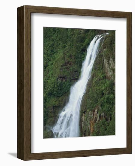 One Thousand Foot Waterfall over the Mountain Pine Ridge, Belize, Central America-Strachan James-Framed Photographic Print