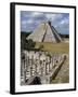 One Thousand Mayan Columns and the Great Pyramid El Castillo, Chichen Itza, Mexico-Christopher Rennie-Framed Photographic Print