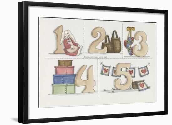 One to Five-Debbie McMaster-Framed Giclee Print