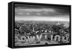 One Too Many Drinks BW-Thomas Barbey-Framed Stretched Canvas