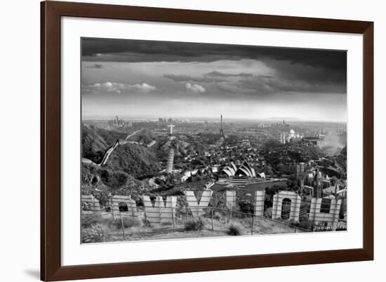 One Too Many Drinks BW-Thomas Barbey-Framed Giclee Print