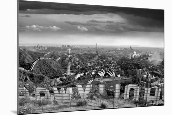 One Too Many Drinks BW-Thomas Barbey-Mounted Giclee Print