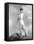 ONE TOUCH OF VENUS, 1948 directed by WILLIAM A. SEITER Ava Gardner (b/w photo)-null-Framed Stretched Canvas