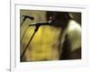 One Toy Soldier at Microphone-Phil Sharp-Framed Photographic Print