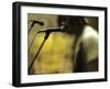 One Toy Soldier at Microphone-Phil Sharp-Framed Photographic Print