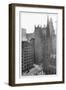 One Wall Street and Trinity Church, 1911-Moses King-Framed Photo