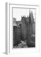 One Wall Street and Trinity Church, 1911-Moses King-Framed Art Print