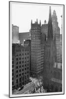One Wall Street and Trinity Church, 1911-Moses King-Mounted Art Print