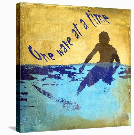 One Wave at a Time-Karen J^ Williams-Stretched Canvas