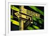 One Way and Broadway Signs-Jon Hicks-Framed Photographic Print