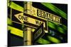 One Way and Broadway Signs-Jon Hicks-Mounted Photographic Print