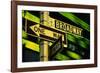 One Way and Broadway Signs-Jon Hicks-Framed Photographic Print
